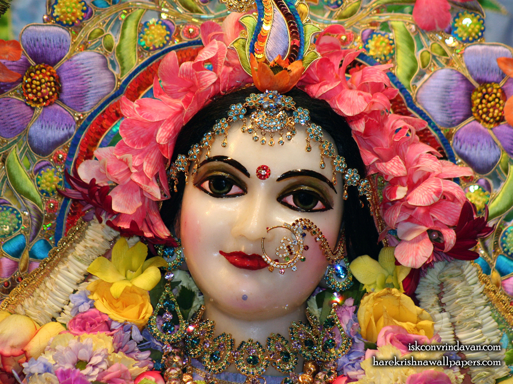 Sri Radha Close up Wallpaper (001) Size 1024x768 Download