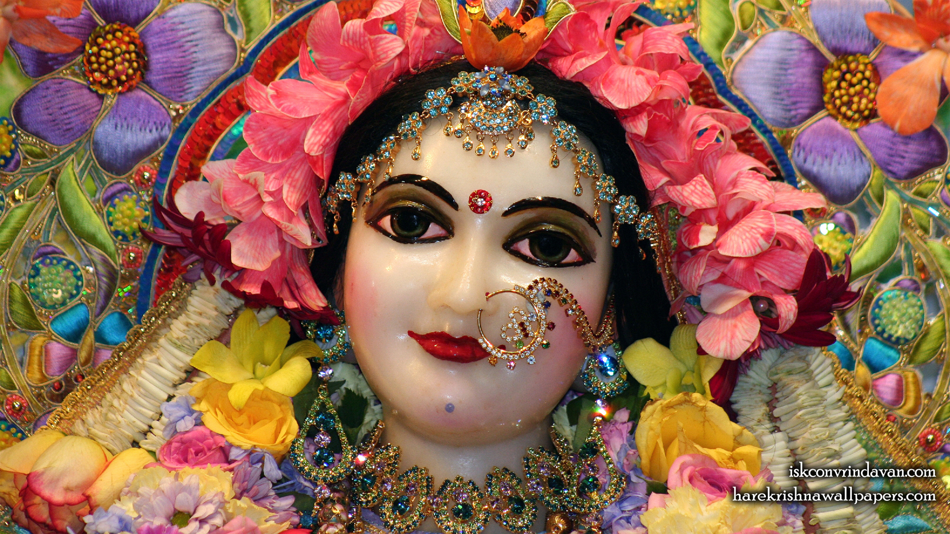 Sri Radha Close up Wallpaper (001) Size 1920x1080 Download
