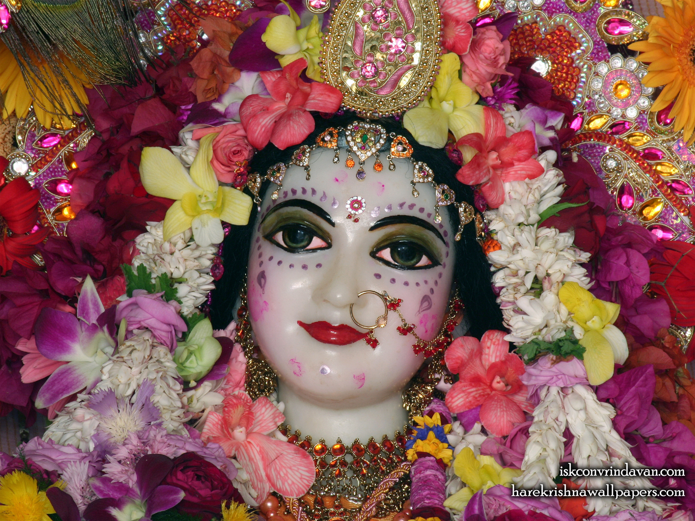 Sri Radha Close up Wallpaper (002) Size 1400x1050 Download