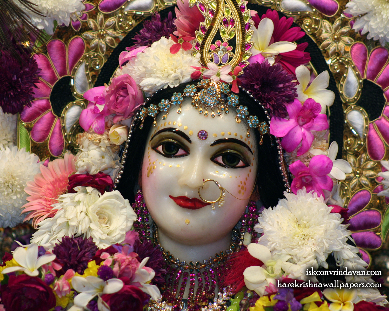 Sri Radha Close up Wallpaper (006) Size 1280x1024 Download