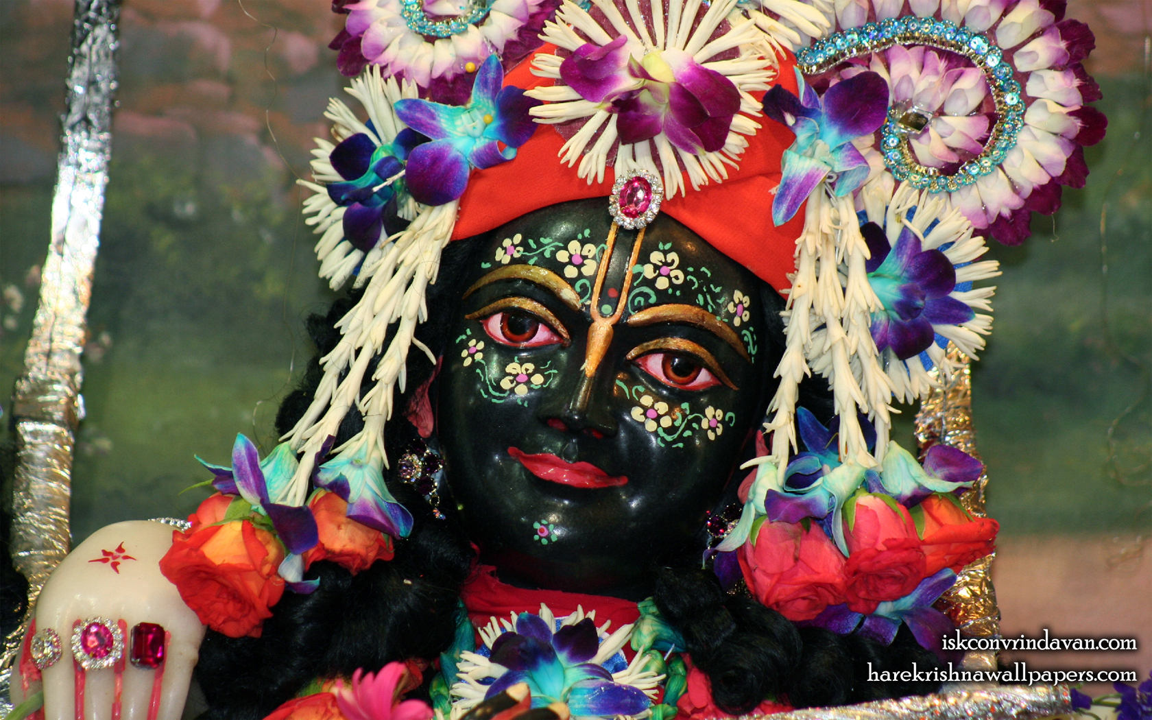 Sri Krishna Close up Wallpaper (003) Size 1680x1050 Download