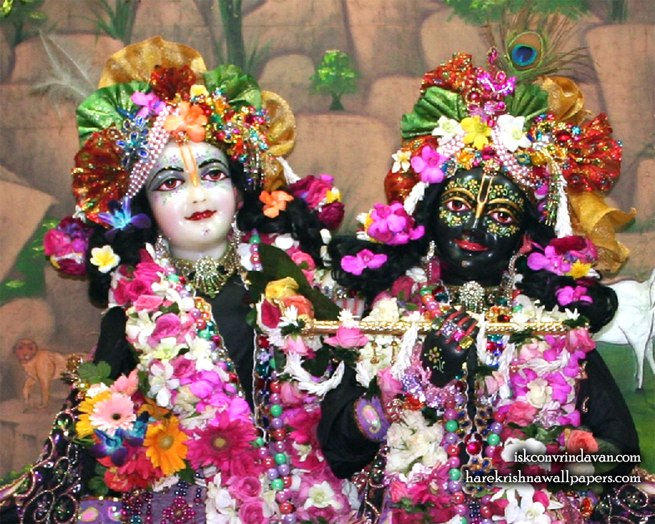 Sri Sri Krishna Balaram Close up Wallpaper (003) Size 1280x1024 Download