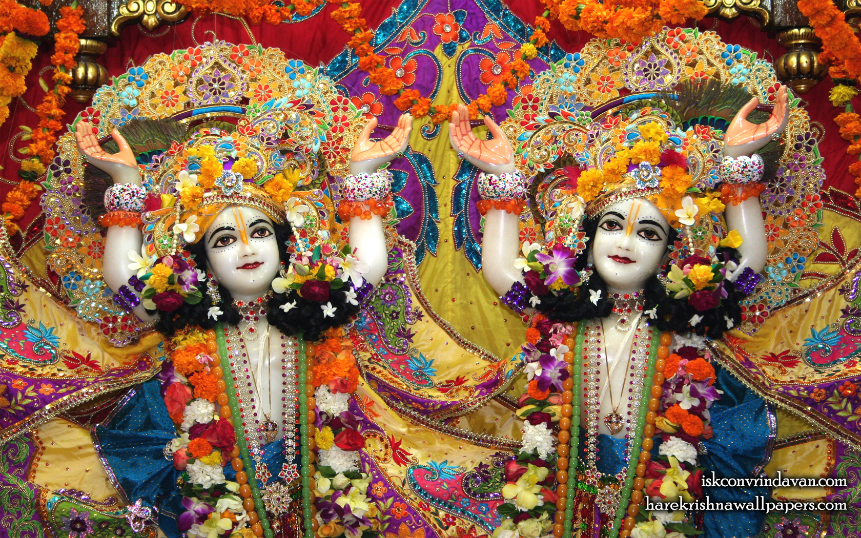 Sri Sri Gaura Nitai Close up Wallpaper (004) Size 1680x1050 Download