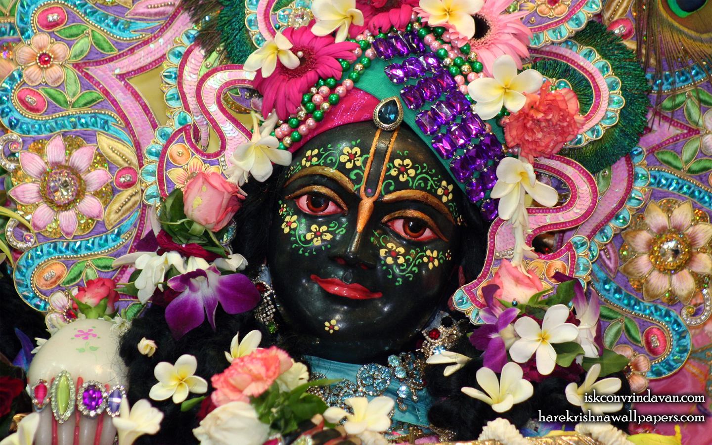 Sri Krishna Close up Wallpaper (006) Size 1440x900 Download