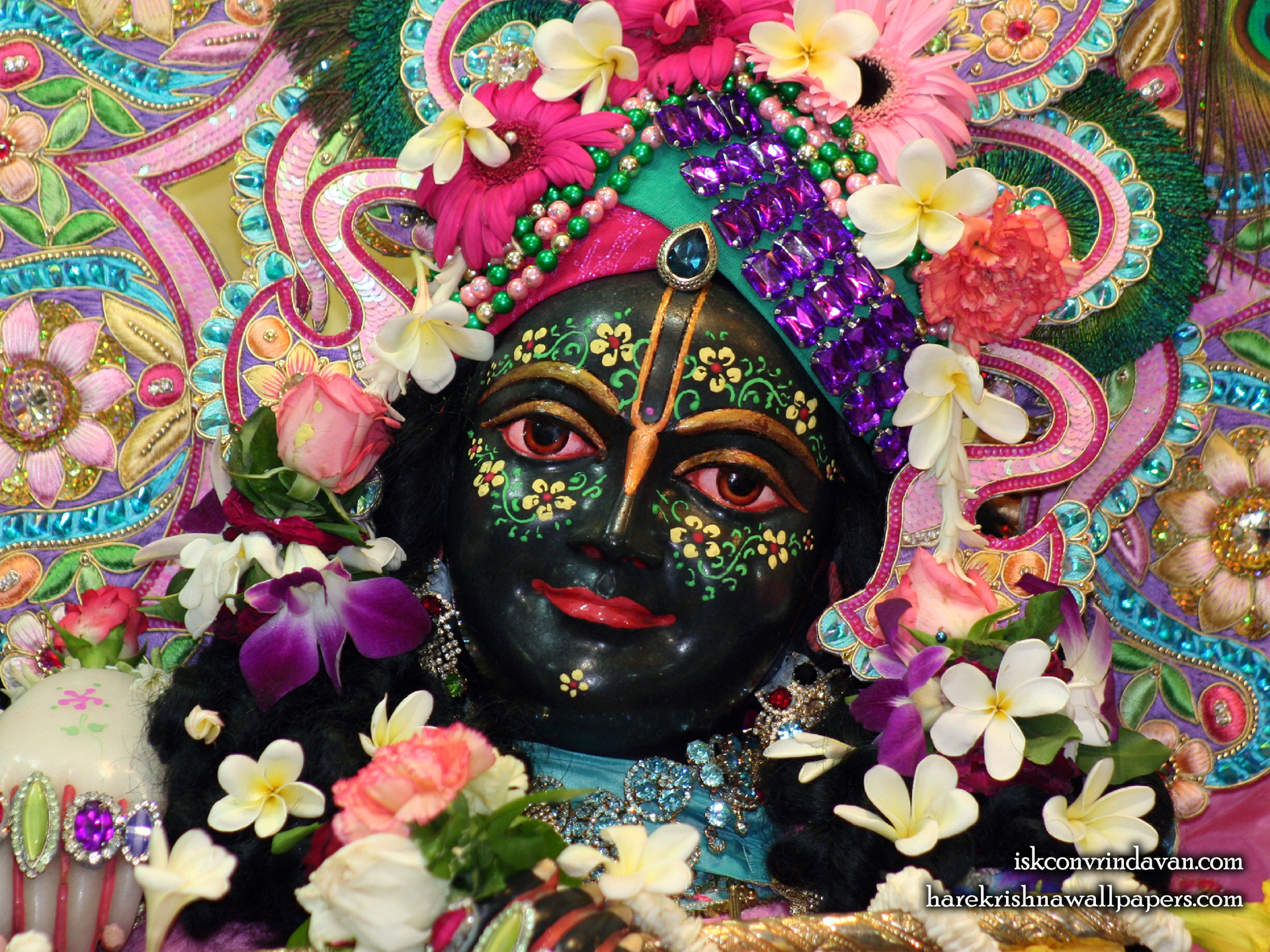 Sri Krishna Close up Wallpaper (006) Size 1920x1440 Download