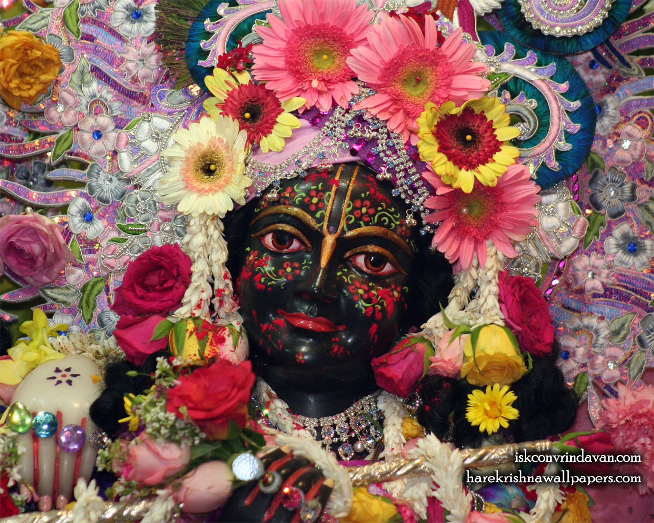 Sri Krishna Close up Wallpaper (007) Size 1280x1024 Download