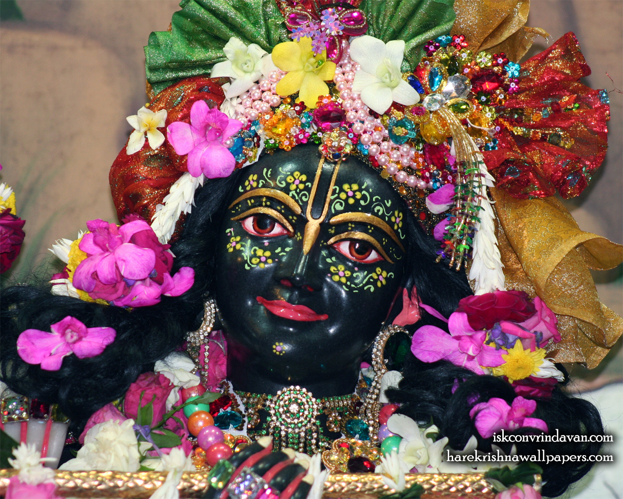 Sri Krishna Close up Wallpaper (008) Size 1280x1024 Download