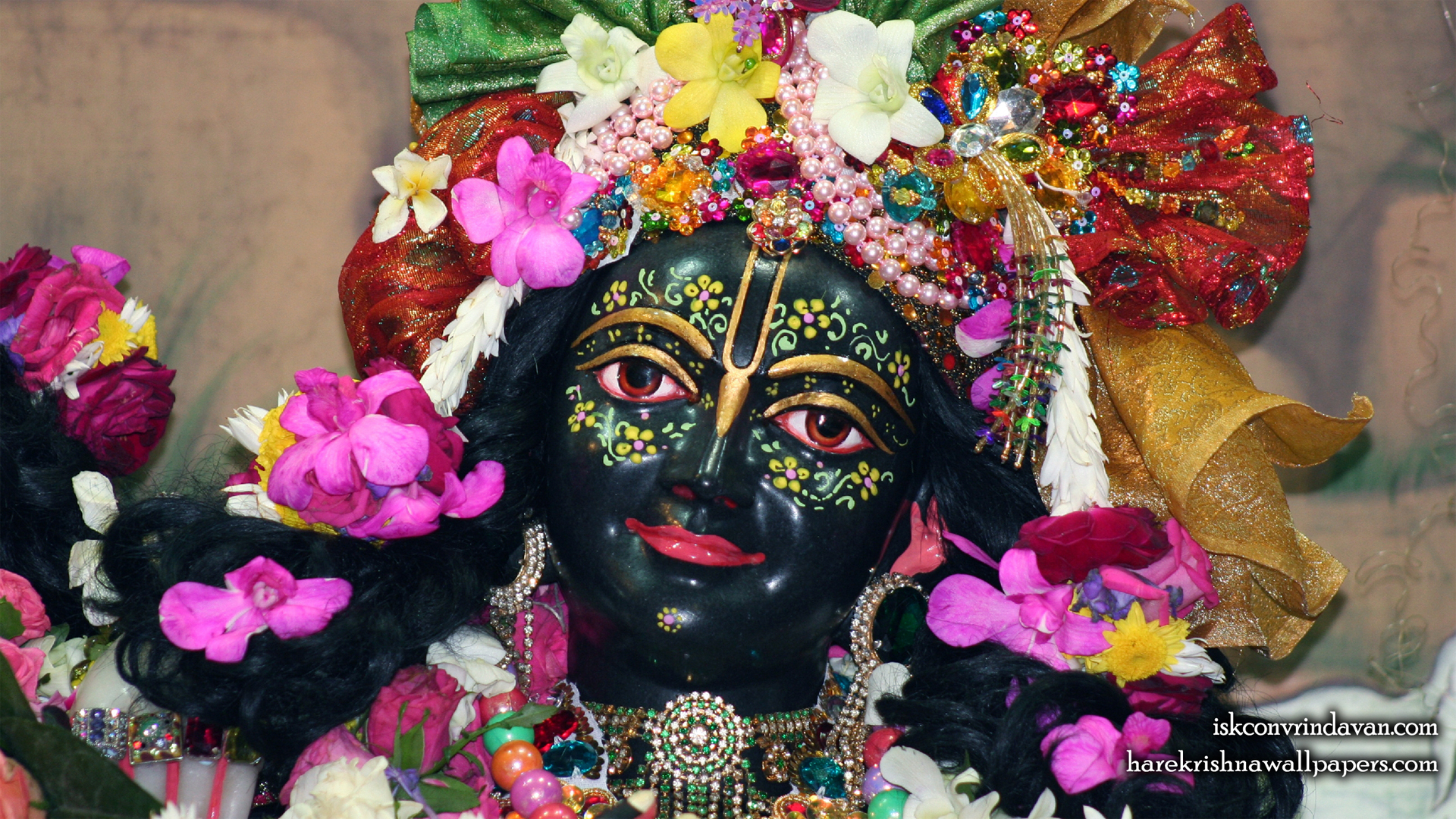 Sri Krishna Close up Wallpaper (008) Size 1920x1080 Download