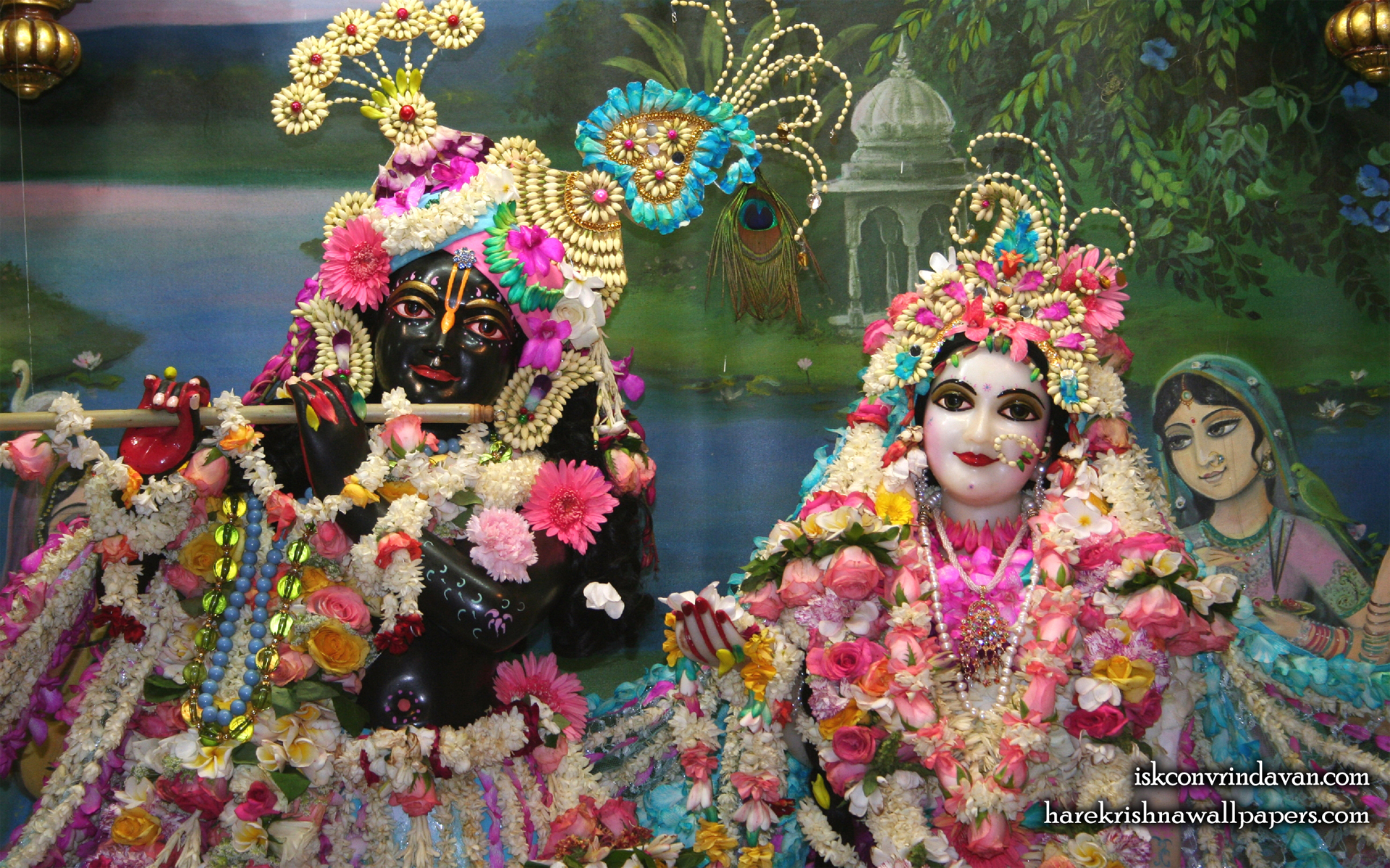 Sri Sri Radha Shyamsundar Close up Wallpaper (009) Size 1920x1200 Download