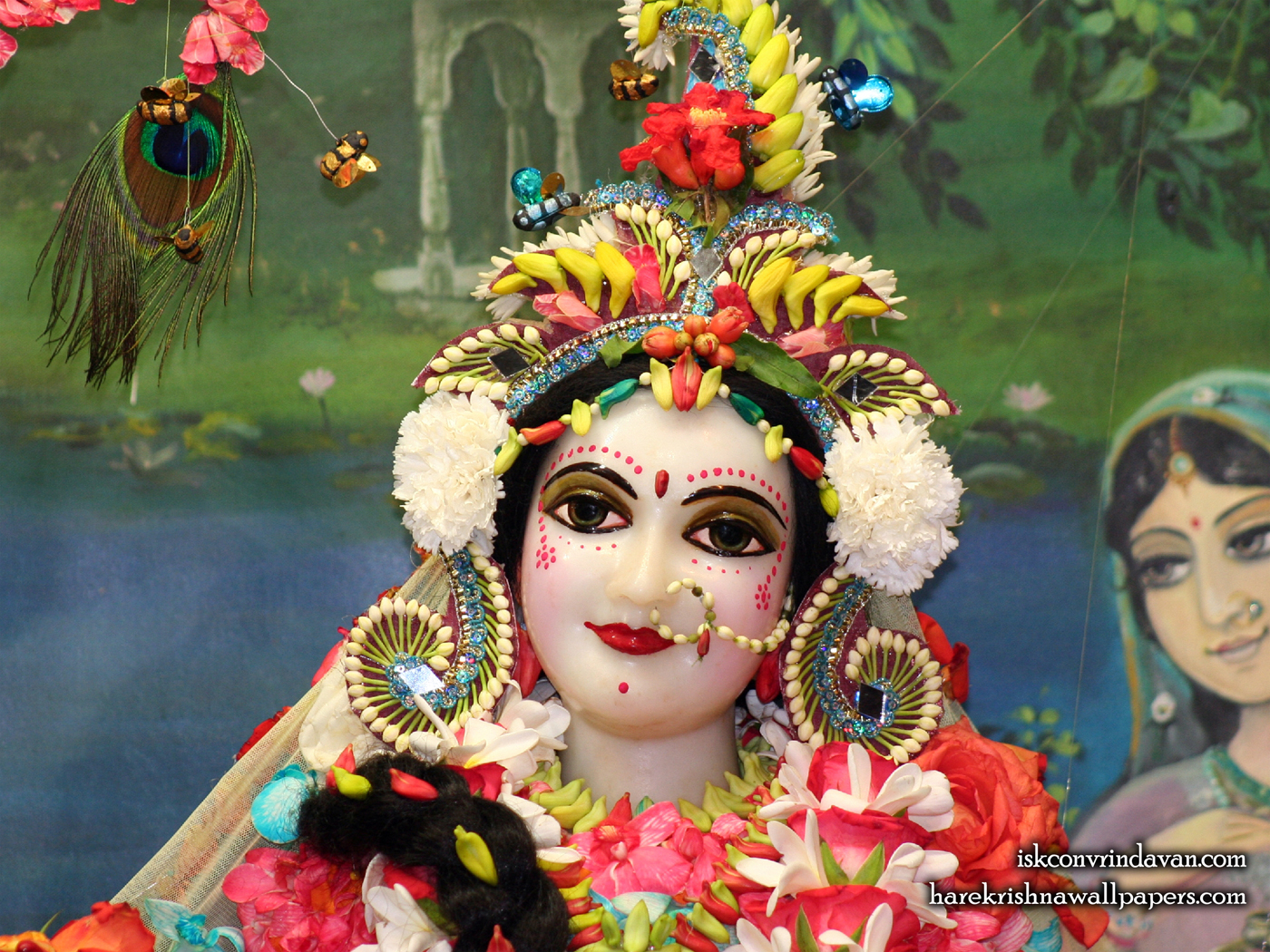Sri Radha Close up Wallpaper (012) Size 1400x1050 Download