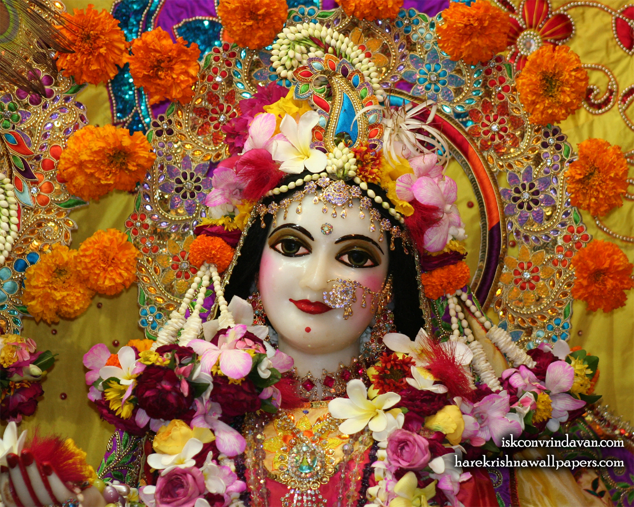 Sri Radha Close up Wallpaper (014) Size 1280x1024 Download