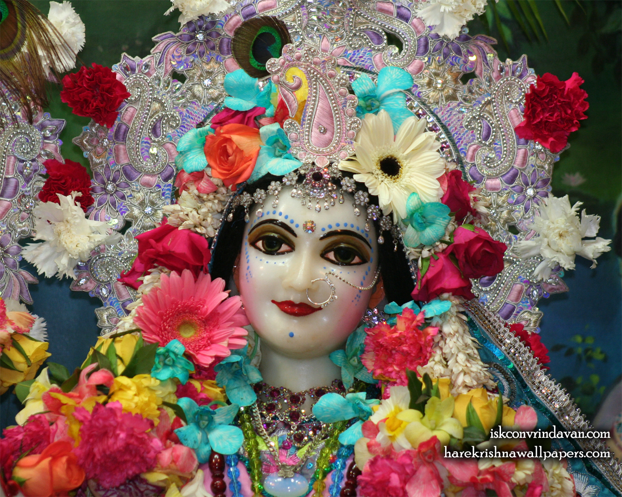 Sri Radha Close up Wallpaper (015) Size 1280x1024 Download