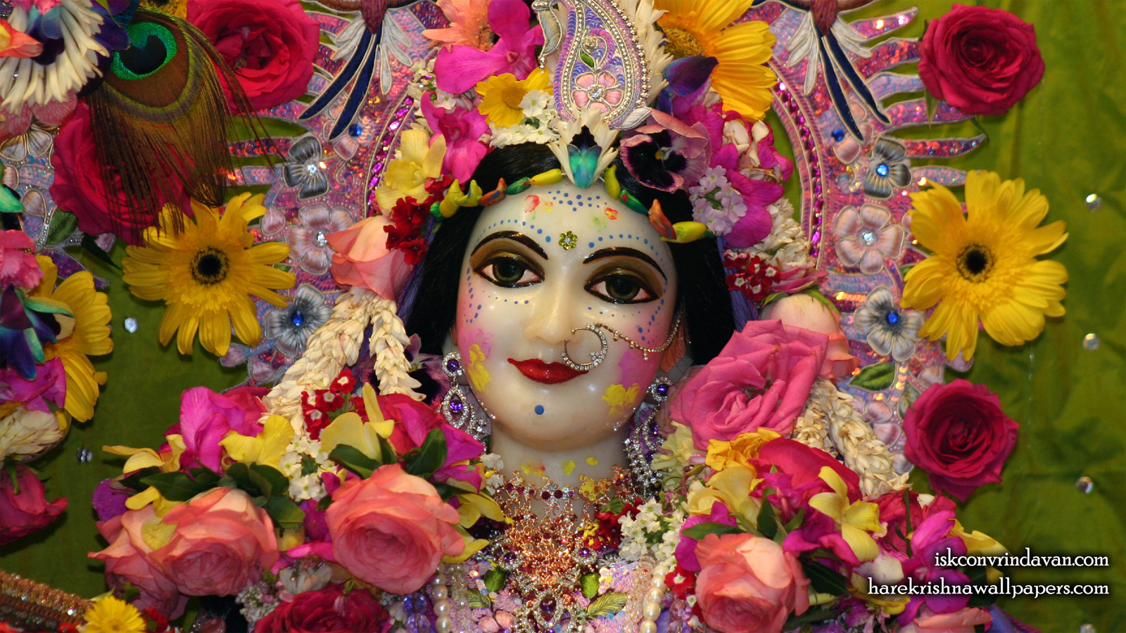 Sri Radha Close up Wallpaper (016) Size 1600x900 Download