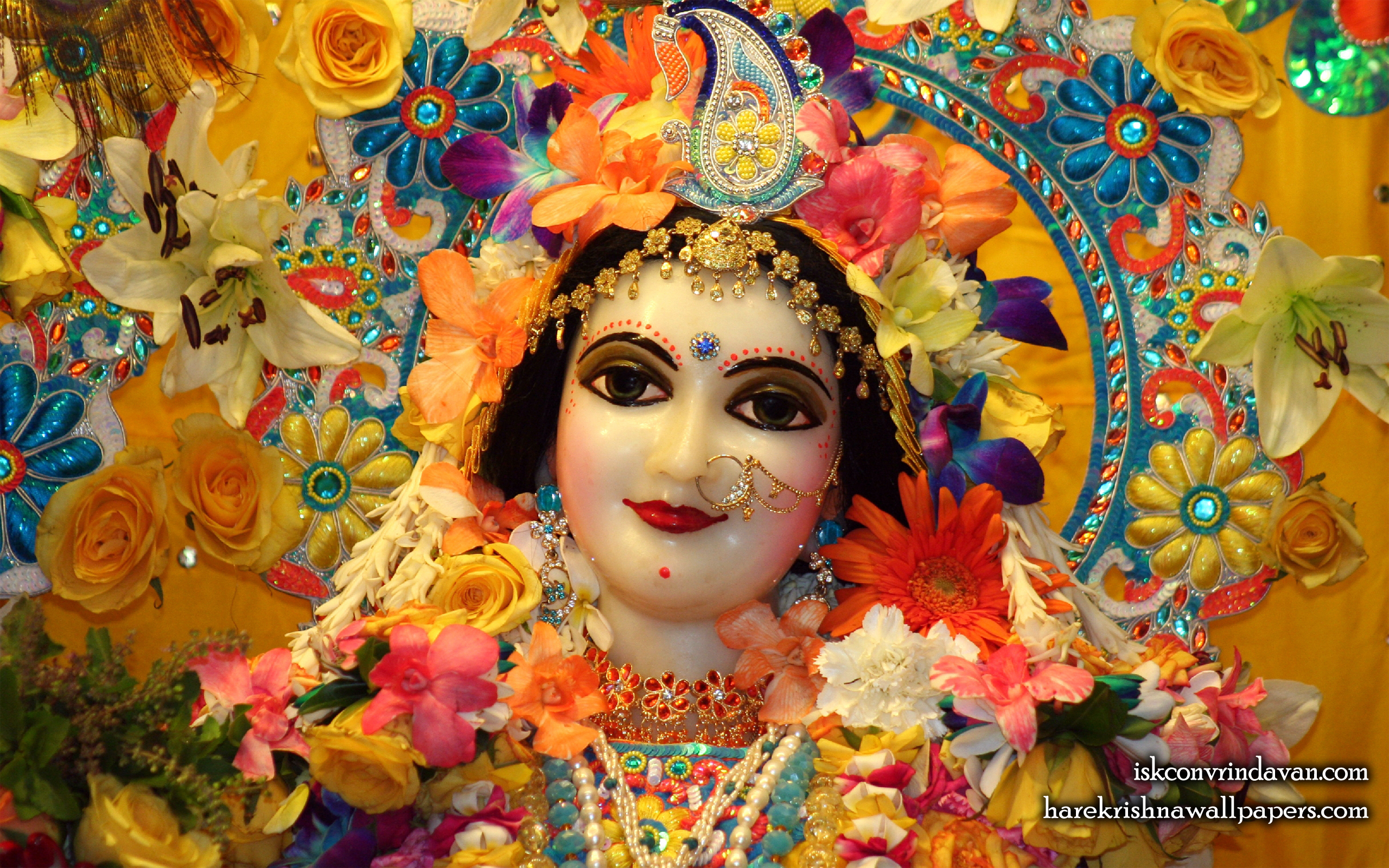 Sri Radha Close up Wallpaper (018) Size 2560x1600 Download
