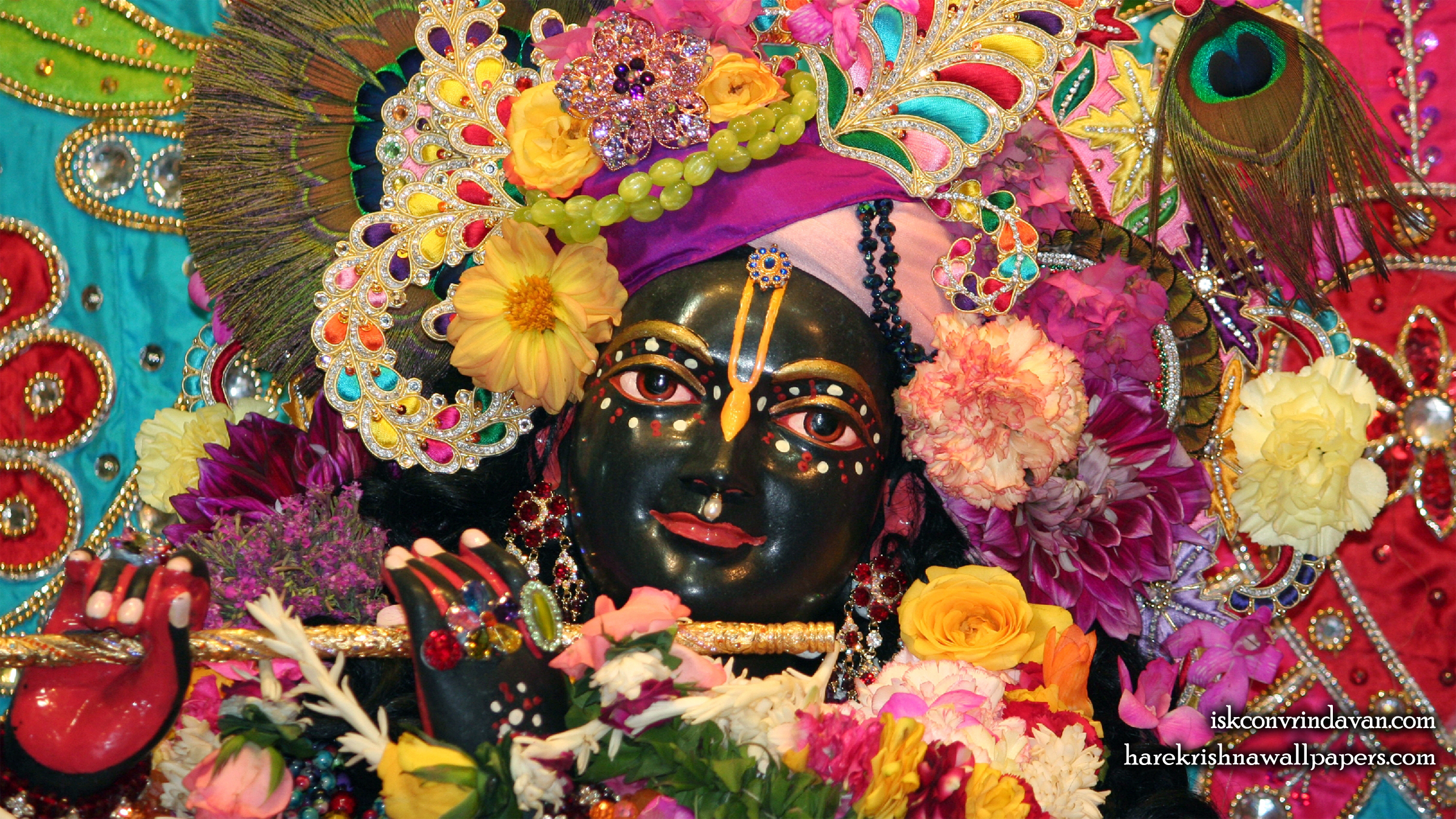 Sri Shyamsundar Close up Wallpaper (021) Size 2400x1350 Download