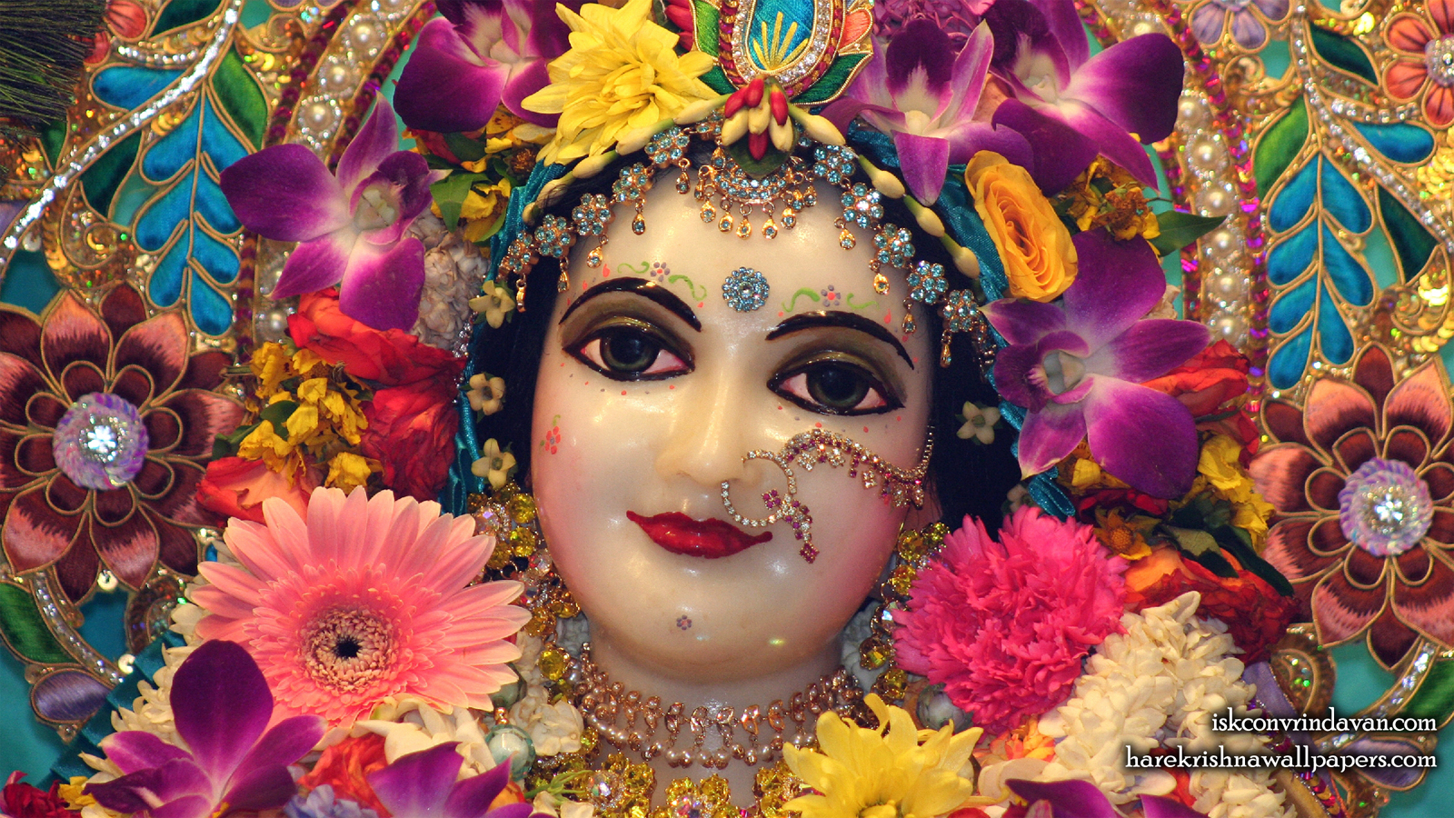 Sri Radha Close up Wallpaper (024) Size 1600x900 Download