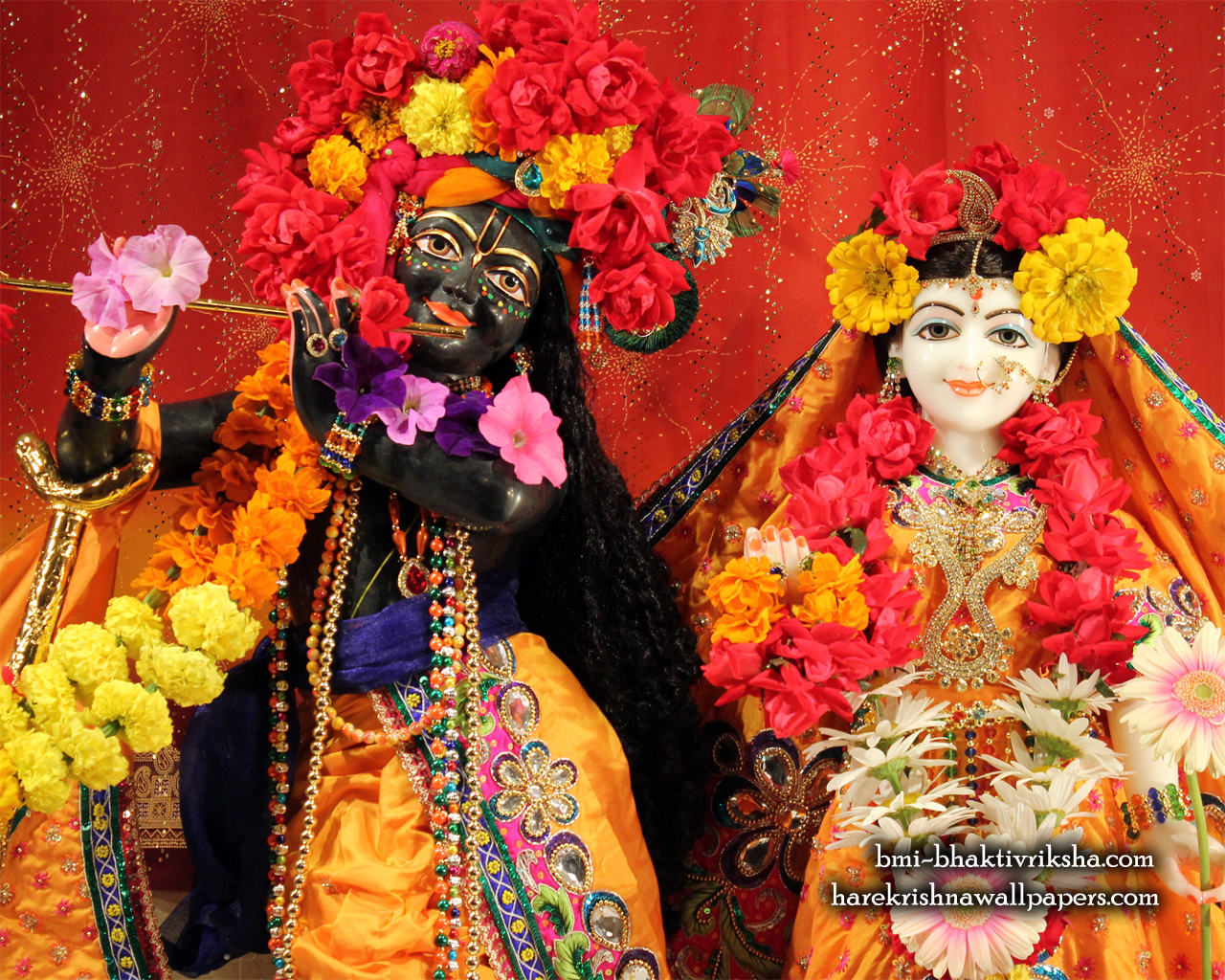 Sri Sri Radha Shyamsundar Close up Wallpaper (001) Size 1280x1024 Download